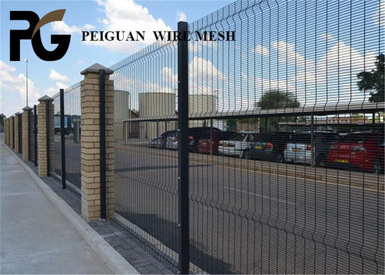1.8m Black Galvanized Anti Climb Fence Easily Assembled