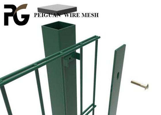 Powder Coated Double Wire Fence Panel
