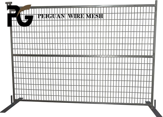 School Construction Safety Fence Panels , Anti Corrosion Portable Fence Canada