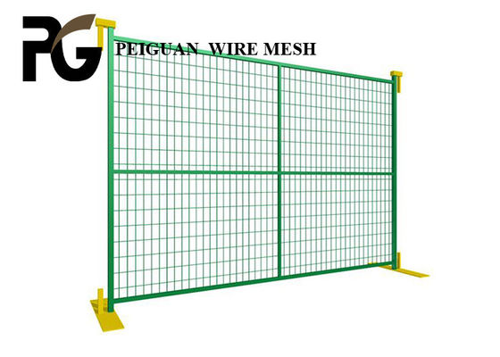 Electric Galvanized Canada Temporary Fence , Roadway Construction Safety Fence Panels