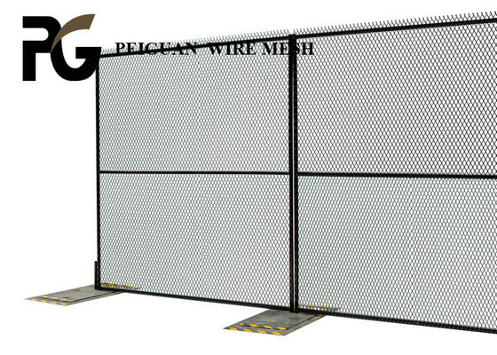 Blue Canada Temporary Fence , Hot Dipped Galvanized Portable Fencing Panels