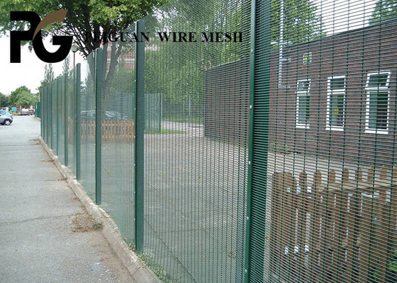 1.8m Black Galvanized Anti Climb Fence Easily Assembled