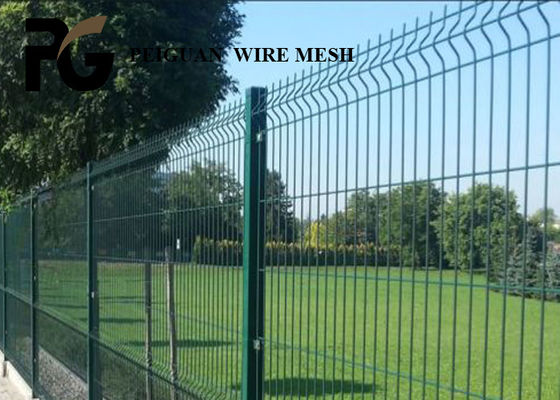 3D Curved V Mesh Security Fencing , 1830mm Boundary Wall Wire Fencing