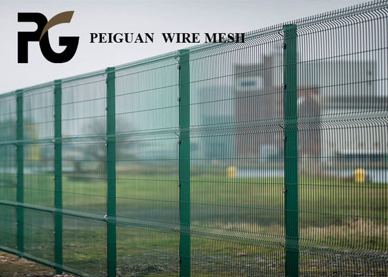 3D Curved V Mesh Security Fencing , 1830mm Boundary Wall Wire Fencing