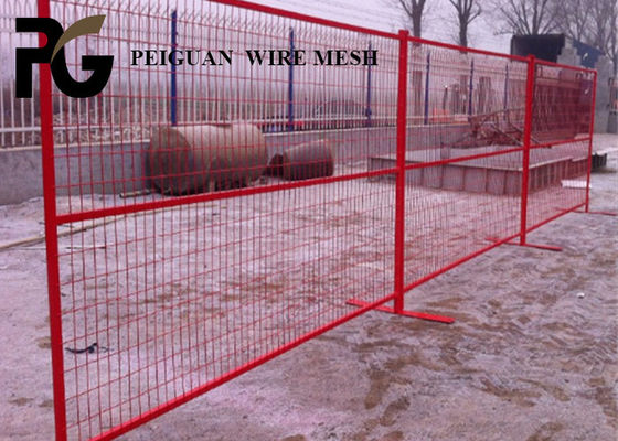 Multicolor Secure Building Temporary Fencing Panels Powder Coated