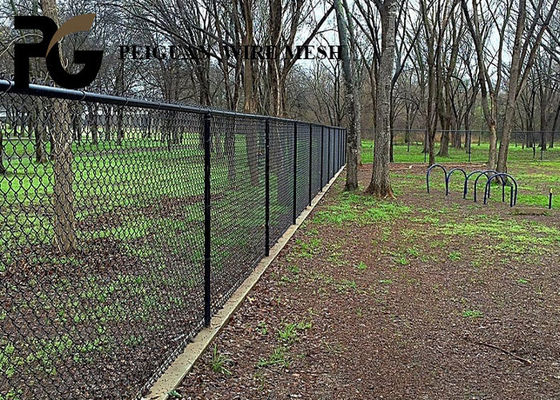 50x50mm Metal Chain Link Fence , Twisted Wire Temporary Chain Link Fence