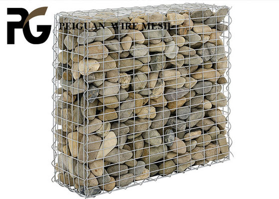 Zinc Coated Welded Mesh Gabion , 4.5mm Retaining Wall Gabion Cages