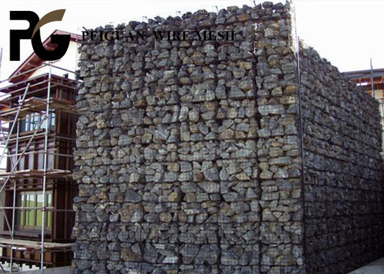 50x50mm Welded Mesh Gabion , Seawall Protection Galvanised Gabion Baskets