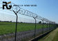 Decorative Airport Security Metal Fencing With Razor Barbed Wire
