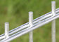 Silver Double Wire Welded Fence , Garden 868 Twin Wire Mesh Fencing