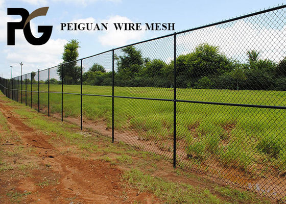 Sturdy Playground Portable Chain Link Fence Panels Low Carbon Steel Wire