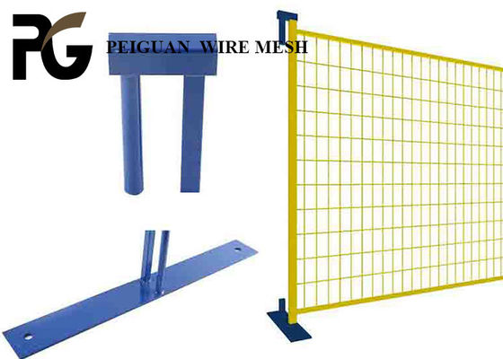 Electric Galvanized Canada Temporary Fence , Roadway Construction Safety Fence Panels