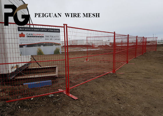 PVC Coated Canada Temporary Fence , Waterproof Construction Fence Canada
