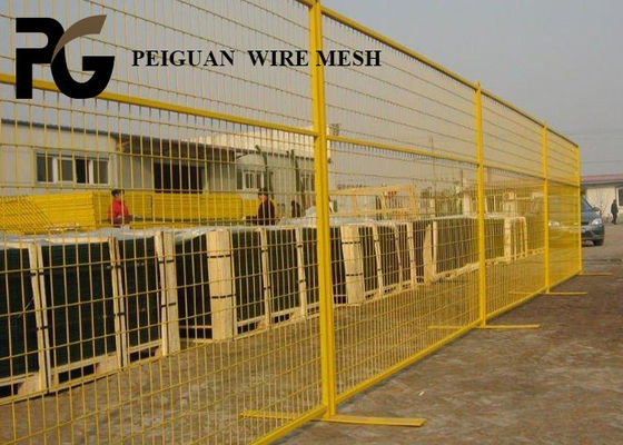 Electric Galvanized Canada Temporary Fence , Roadway Construction Safety Fence Panels