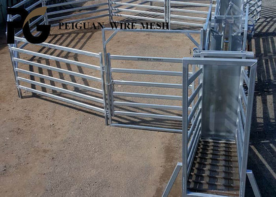 Sustainable 1.6x2.1m Metal Fence Panels For Livestock Anti Corrosion