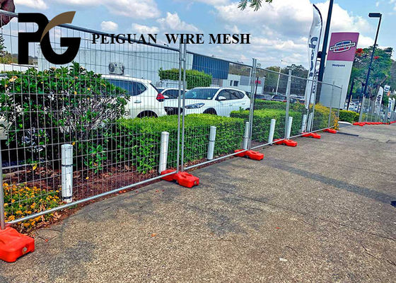 Zinc Coated Temporary Metal Fence Panels , 2.4x2.1m Australian Standards Temporary Fencing