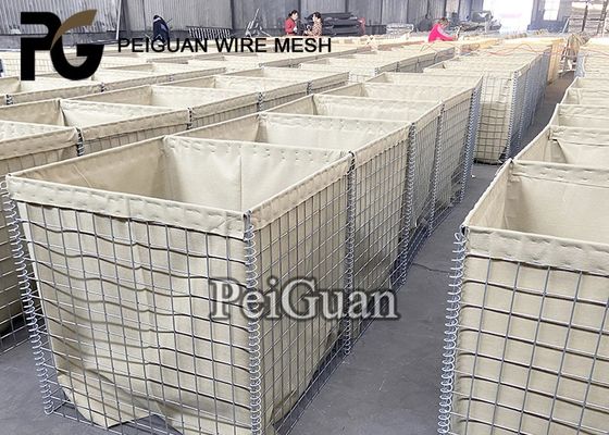 Mil 3 Hot Dipped Galvanized 1.0x1.0x10m Hesco Bastion Barrier