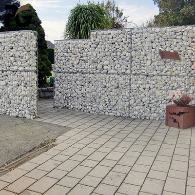 Rock Wall Construction 6mm Welded Mesh Gabion Baskets Erosion Resistant