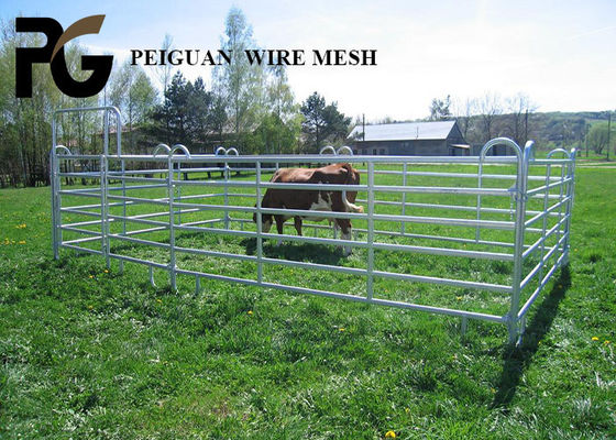 Hot Dipped Galvanized Cattle Yard Panel , Farm Metal Horse Fence Panels
