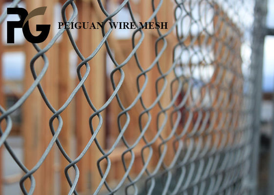 Twisted Wire Construction Site Fencing , 6 Foot Metal Chain Link Fencing