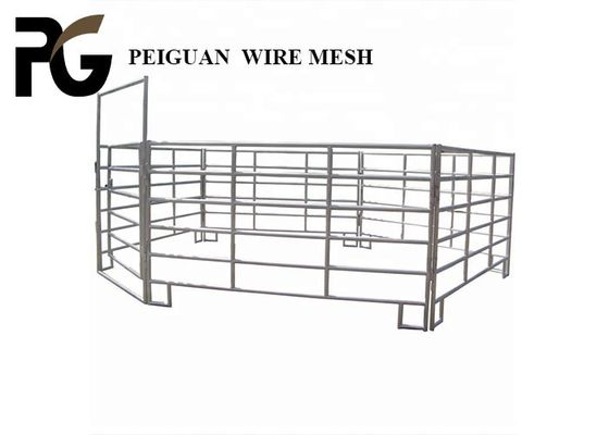 Round Pipe Galvanized Cattle Rail Fencing 1.6m Height