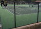 75x75mm Metal Chain Link Fence , Sports Plastic Coated Chain Link Fence